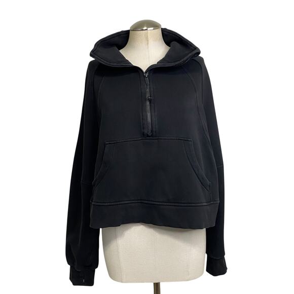 Lululemon Oversized Scuba Funnel Neck Half Zip Cropped Hoodie - Picture 2 of 16